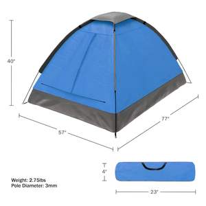 Carpa de Camping Wakeman Outdoors <span class=keywords><strong>para</strong></span> 2 Personas, Ligera, Tipo Extendido, de Verano, con Una Habitación, Portátil, con Bolsa de Transporte, Impermeable - Product Image 6