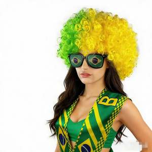 Peluca Corta Afro Rizada Ecológica de Nuevo Diseño, Multicolor, Cabello Sintético para Mujeres Negras, Ideal para Fiestas, Venta al Por Mayor - Product Image 3