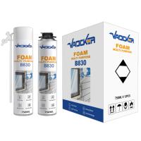 Vente flash : Mousse expansive en polyuréthane PU de 750 ml, mousse liquide en polyuréthane, mousse de fixation pour cadre de fenêtre, porte, paquet