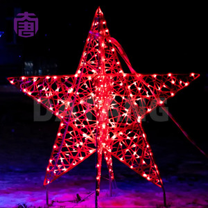 Personnalisable IP65 3D LED Géant Étoile Lumière Extérieure Étanche pour Mall Park Christmas Decor - Product Image 5
