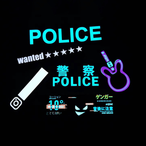 Wanted Bảng Điều Khiển El 5 Sao Màn Hình <span class=keywords><strong>Led</strong></span> Hàng Đầu Quảng Cáo Xe Hơi Bộ Cân Bằng Áp Phích El Cho Xe Hơi - Product Image 2