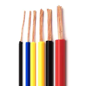 BV/BVR Single Core Copper Wire 1.5mm-10mm with PVC Insulation for House Electric Cable Solid Conductor Type