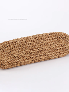 Nouvelle Sangle d'épaule pliable en corde de papier tressée à rayures, style marine coréen, avec boucle magnétique et nœud, pour les vacances à la plage Tanjing - Product Image 4