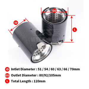 Terminali di Scarico Personalizzati M Performance per Auto <span class=keywords><strong>BMW</strong></span>, Punte Marmitta in Fibra di Carbonio per <span class=keywords><strong>BMW</strong></span> Serie 1 2 3 4 5 con <span class=keywords><strong>Logo</strong></span> M - Product Image 5