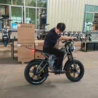 Moto électrique tout-terrain puissante personnalisable en usine, vélo électrique à pneus larges 20*4.0, batterie lithium longue portée