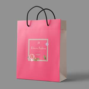Emballage cadeau personnalisé Fashion Your Own logo Petits sacs en papier de couleur pour shopping pour sous-vêtements - Product Image 5