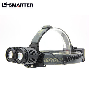Le-Smarter Headlamp Dual Led Rechargeable 2000Mah Waterproof Adjustable For Outdoor Cycling - Product Image 1