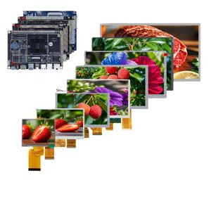 Panel de visualización RGB personalizado 3,5 4,3 10,1 5 7 8 9 11,6 12,1 15,6 pulgadas módulos LCD TFT capacitivos impermeables con pantalla táctil - Product Image 1