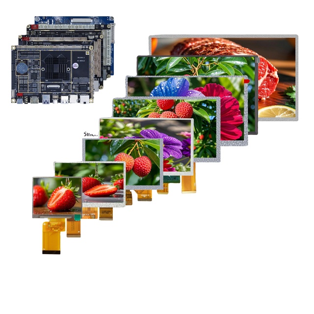 Custom RGB Display Panel 3.5 4.3 5 7 8 9 10.1 11.6 12.1 15.6 Inch Waterproof Capacitive TFT LCD Modules with Touch Screen