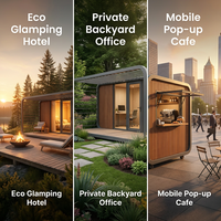 Maison Modulaire Économique - Préfabriqué Chinois pour Habitation, Maison d'Hôtes, Airbnb, Cabine Apple de 40 pieds pour Hôtels et Salons