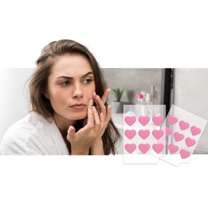 Kalp Şeklinde Sivilce Bantları Şeffaf Topaklanmayan Makyaj Altı Kullanımına Uygun Toptancılar İçin - Product Image 3
