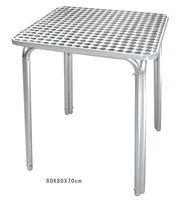 Tables pliantes robustes en aluminium, modernes, pour l'extérieur, résistantes à l'eau, personnalisables pour les magasins, les cafés, les patios, les restaurants, l'utilisation laitière
