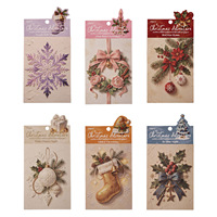 10 feuilles par paquet de papier créatif pour la série Aventure de Noël, matériaux créatifs pour tente de Noël en relief