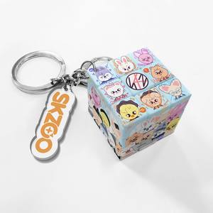 Nuovo Portachiavi Digitale in PVC Impermeabile con Stampa a Incisione, Tema KPOP Cartoon Stray Kids SKZ Mini per 's <span class=keywords><strong>Cube</strong></span> - Product Image 6