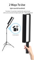 LP600 Baguette lumineuse vidéo LED rechargeable 5200 mAh RGB pour studio de photographie d'extérieur