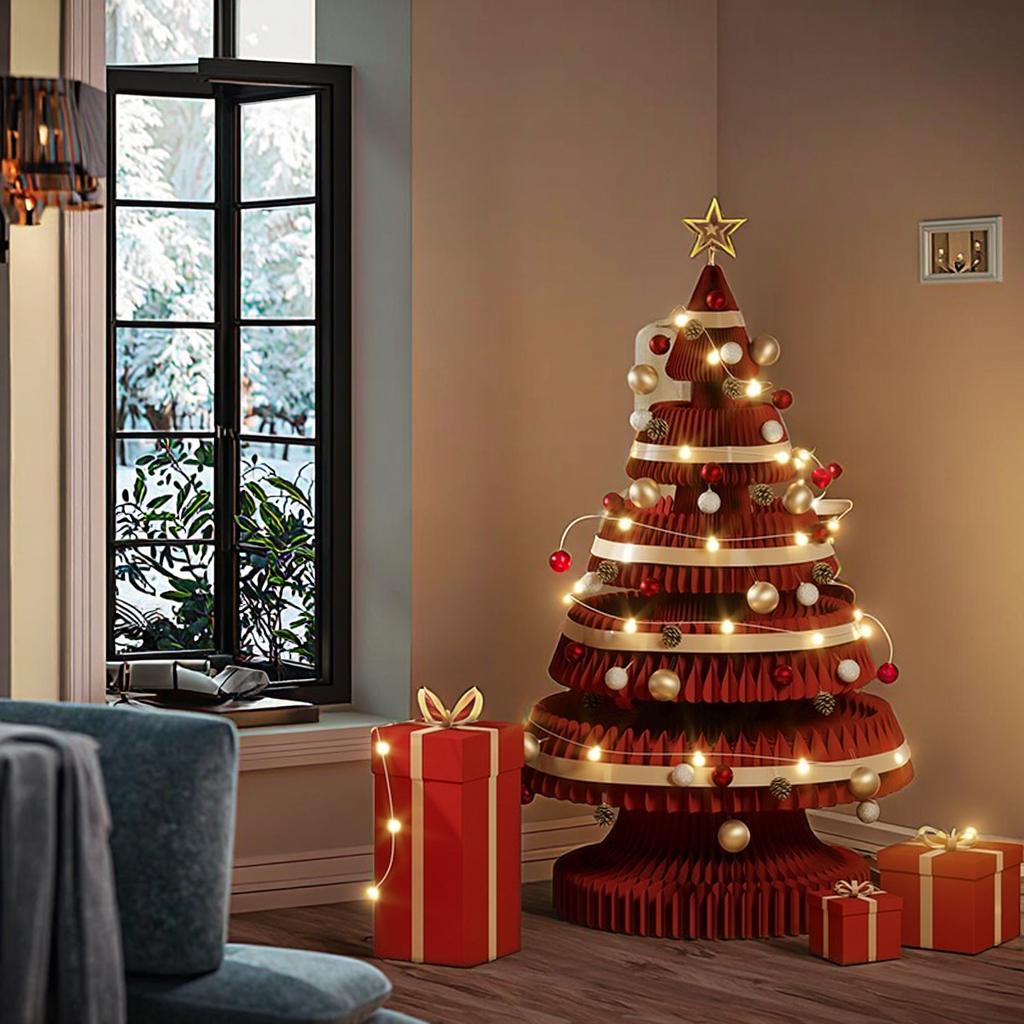 Árbol De Navidad Artificial Rosa Con Decoración 180 Metros | Cuotas Sin