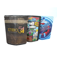 Sacs Mylar personnalisés imprimés Backpack Boyz, holographiques/soft touch, sachets Mylar autoportants de 3,5 g, Cali Packs