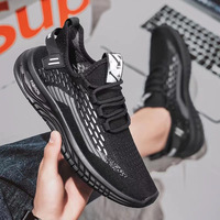 Chaussures de course confortables pour hommes à semelle extérieure en caoutchouc souple, légères, respirantes, en maille, à enfiler, à bout rond, tendance