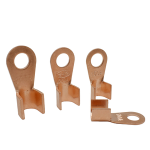 OT-400A 14.2mm Dia Red Copper IP68 Circular Splice Ring Terminal Brass Wire Lugs Terminals Naked <strong>Battery</strong> <strong>Cable</strong> Connector - Product Image 2