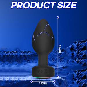 Vibrador Anal, 10 Modos de Vibración, Control Remoto con Luz LED de Color, Base Redonda, Juguetes Sexuales para Adultos - Product Image 4