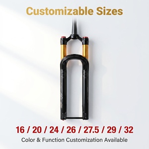 <span class=keywords><strong>Fourche</strong></span> avant à suspension pneumatique et hydraulique MOZO MTB, tige de 36 mm, acier 45, débattement de 120-140 mm, couronne en aluminium, frein à disque, roues de <span class=keywords><strong>26</strong></span>/27,5/29/32 pouces - Product Image 2