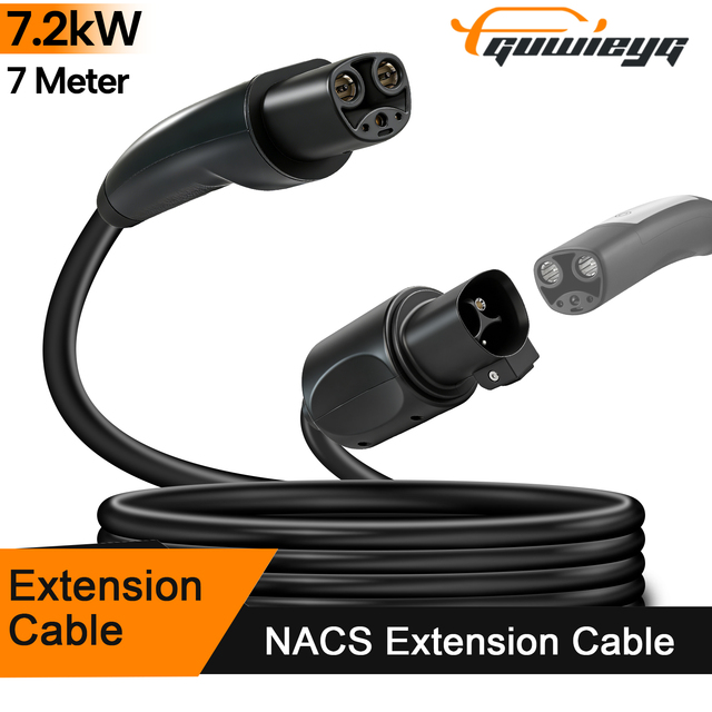 New for NACS EV Charging Extension Cable 32A 7KW