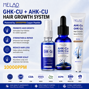 Sérum de croissance capillaire à la biotine, au cuivre et aux peptides AHK-Cu GHK-Cu, marque privée, pour cheveux clairsemés, soin épaississant du cuir chevelu, sérum de croissance capillaire coréen - Product Image 1