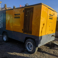 Compresseur d'air à vis diesel Atlas XRVS455 haute pression 25 bars avec moteur Benz pour le forage XRVS476 XRVS976