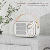Haut-parleur Bluetooth portable sans fil avec logo personnalisé, nouveau tissu, mini subwoofer, idéal pour l'extérieur, cadeau promotionnel