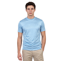 T-shirt Gingtto pour homme, coupe slim, respirant, en coton mercerisé, personnalisable