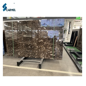 Azulejo de suelo con aspecto de mármol Emperador, azulejo de suelo con patrón de mármol de Color oscuro, Porcelanato para Hotel House Villa - Product Image 3