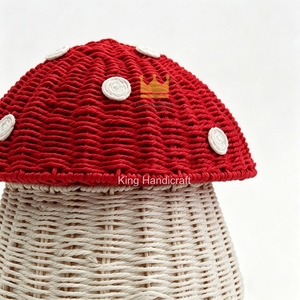 Cesta de Almacenamiento de Seagrass Hecha a Mano al por Mayor con Tapa para Organizador de Juguetes de Guardería Temática Bosque, de Vietnam - Product Image 2
