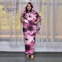 Abayas islamiques pour femmes de Dubaï, grande taille, imprimées numériquement, en polyester voile, style soudanais Toub, vente en gros, haute qualité