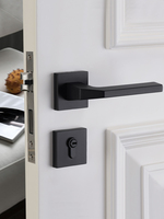 Ensemble de serrures de porte magnétiques pour chambre à coucher intérieure design moderne poignée de porte de chambre à coucher silencieuse universelle à fente simple en alliage de zinc 7250 pour usage domestique