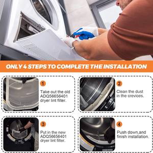 Filtro de tela electrónico de repuesto para secadoras Lg de 11,7 pulgadas x 10,8 pulgadas de plástico para uso doméstico - Product Image 5