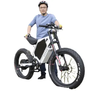 Bicicleta de Montaña eléctrica enduro para hombre, nuevo modelo, color negro