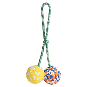 Juguete de Pelota de Doble Color para Perros, Juguete Resistente a Mordeduras, Pelota Interactiva para Jalar y Estirar, para Aliviar <span class=keywords><strong>el</strong></span> Aburrimiento - Product Image 6