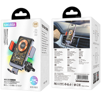 Chargeur sans fil à induction infrarouge KAKU, vente en gros directe d'usine, stable, anti-chute, charge rapide pour grille d'aération de voiture