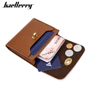 กระเป๋าใส่เหรียญขนาดเล็กสำหรับผู้หญิง Baellerry ดีไซน์แบบมีตัวล็อค สีพื้น ใช้ได้ทุกวัน - Product Image 2
