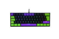 Three Color purple Mechanical Switch Wired Magnetic Gaming RGB Backlit 61 Keys Anti-Ghosting Programmable High Performance