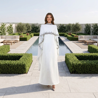 Faible MOQ Nouvelle collection Printemps 2026 Ensemble châle à strass et robe longue à franges pour soirée