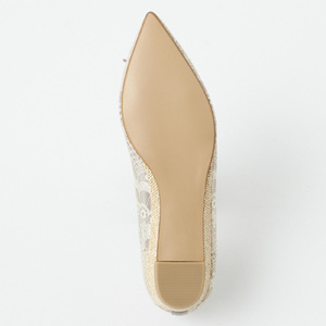 Traspirante Punta a punta Crochet Floreale Della Maglia Da Sposa In Pizzo Da Sposa Femminile Slip-On Appartamenti - Product Image 5