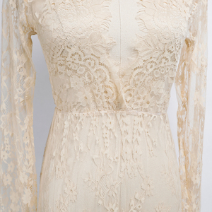 Vestido largo de encaje con cuello en V Sexy de alta visibilidad, vestido de talla grande para mujeres <span class=keywords><strong>embarazadas</strong></span>, accesorios de sesión de fotos de maternidad para fotografía de verano - Product Image 6