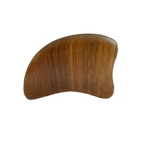 Outil Gua Sha en bois de santal naturel en gros, idéal pour le massage facial, le Gua Sha du dos et le grattage des méridiens du corps entier