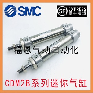 กระบอกลมสแตนเลสขนาดเล็ก SMC รุ่น CDM2B32 25 50 75 100 125 150 175 200AZ กระบอกสูบลมแบบนิวแมติก - Product Image 3
