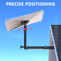 Support mural réglable JH-Mech pour Starlink Gen 3, robuste, long, facile à installer, réglage flexible, support d'antenne à poteau