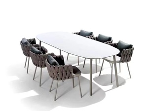 Divano da esterno per la spiaggia per il tempo libero protezione solare sedia a vite impermeabile per esterni tessitura in Teak mobili da giardino in legno massello di Teak - Product Image 6