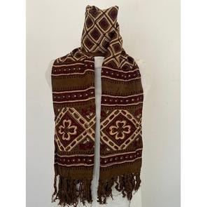 Étole longue d'hiver pour femme, style luxueux, douce, en ryon, imprimé ajrakh à la main, inspirée de l'art traditionnel, lavable en machine, confortable - Product Image 2