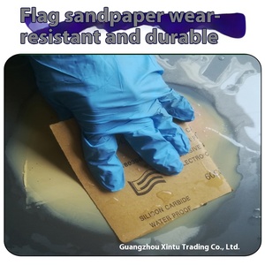 Bandeira Marca Auto Polimento Lixa 60 #-2000 # Forma Quadrada Resistente à Água Lixamento Seco com Film Backing OEM Customizável - Product Image 2
