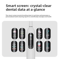 Brosse à dents électrique à lévitation magnétique, sonique intelligente, écran LCD, poils durs, autonettoyante, longue autonomie, vente en gros
